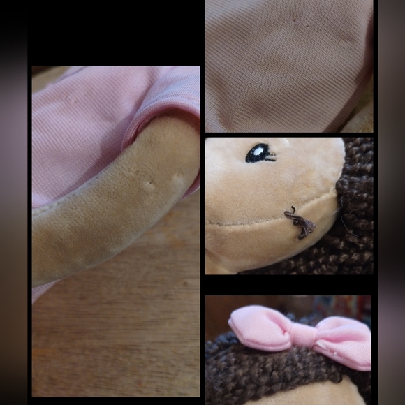 Petting Zoo Nurse Rag Doll  17" Tall Pink Uniform, Shiny Sneakers - Picture 14 of 15